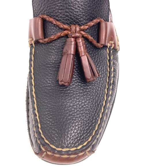 Johnston & Murphy Flex Tassel Loafers Sheepskin Insole Size 9M Made in Brazil - Picture 7 of 13
